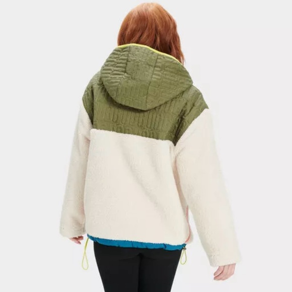 UGG Women's Iggy Sherpa Cozy Half Zip Pullover Jacket Size XS - Picture 7 of 7